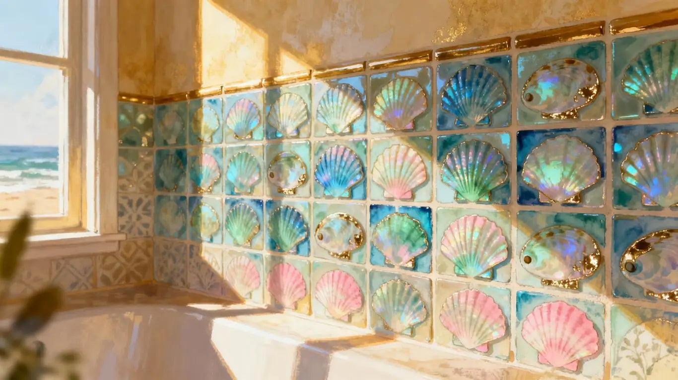 The ultimate guide to seashell mosaic tiles for luxury coastal interiors