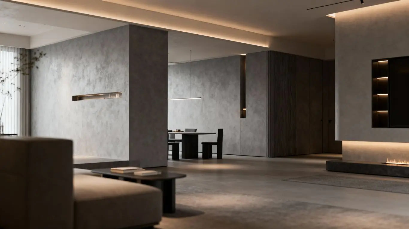 Modern grey interior design