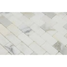 Calacatta Oro (Gold) Select 1X2 Brick Mosaic Marble Tile-American Stone