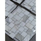 Calacatta Oro (Gold) Select Mini-Versailles Pattern Mosaic Marble Tile-American Stone