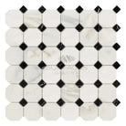 Calacatta Oro (Gold) Select Octagon (w/Black) Mosaic Marble Tile-American Stone