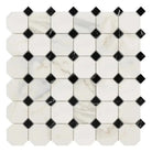Calacatta Oro (Gold) Select Octagon (w/Black) Mosaic Marble Tile-American Stone