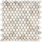 Calacatta Oro (Gold) Select Penny-Round Mosaic Marble Tile-American Stone
