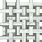 Calacatta Oro (Gold) Select Triple-Weave (w/Blue-Gray) Mosaic Marble Tile-American Stone