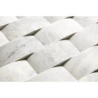 Carrara White Royale 2X4 Round-Faced Mosaic Marble Tile-American Stone