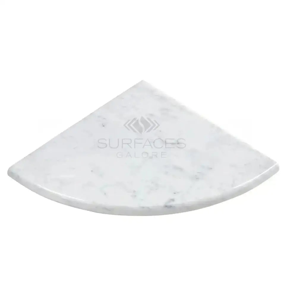 Carrara White Royale (Bianco Carrara White Royale / Italian) Marble Shower Corner Shelf-American Stone