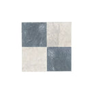 Checkerboard Bardiglio Prime Marble and Carrara White Royale Marble 12X12 Tumbled Set-American Stone