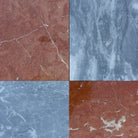 Checkerboard Bardiglio Prime Nuvolato and Rojo Alicante Select 12X12 Set-American Stone