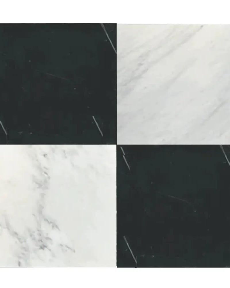 Checkerboard Rosso Levanto Royale and Dolomite Prestige Prestige 12X12 Set-American Stone