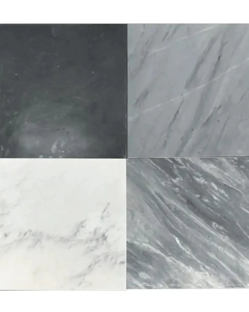 Checkerboard Rosso Levanto Royale and Dolomite Prestige Prestige 12X12 Set-American Stone