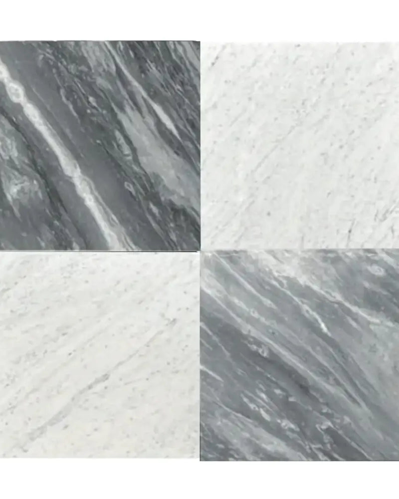 Checkerboard Rosso Levanto Royale and Dolomite Prestige Prestige 12X12 Set-American Stone