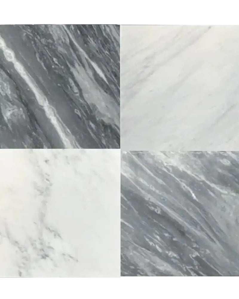 Checkerboard Rosso Levanto Royale and Crema Marfil Select 12X12 Set-American Stone