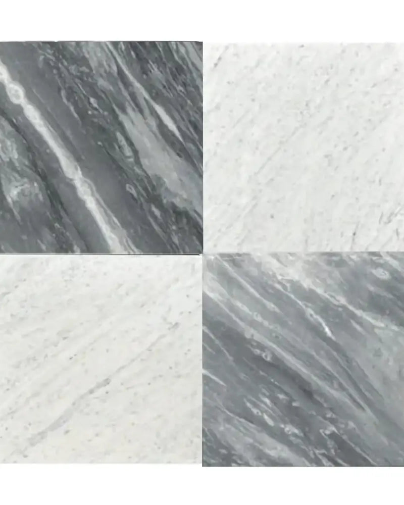 Checkerboard Rosso Levanto Royale and Crema Marfil Select 12X12 Set-American Stone
