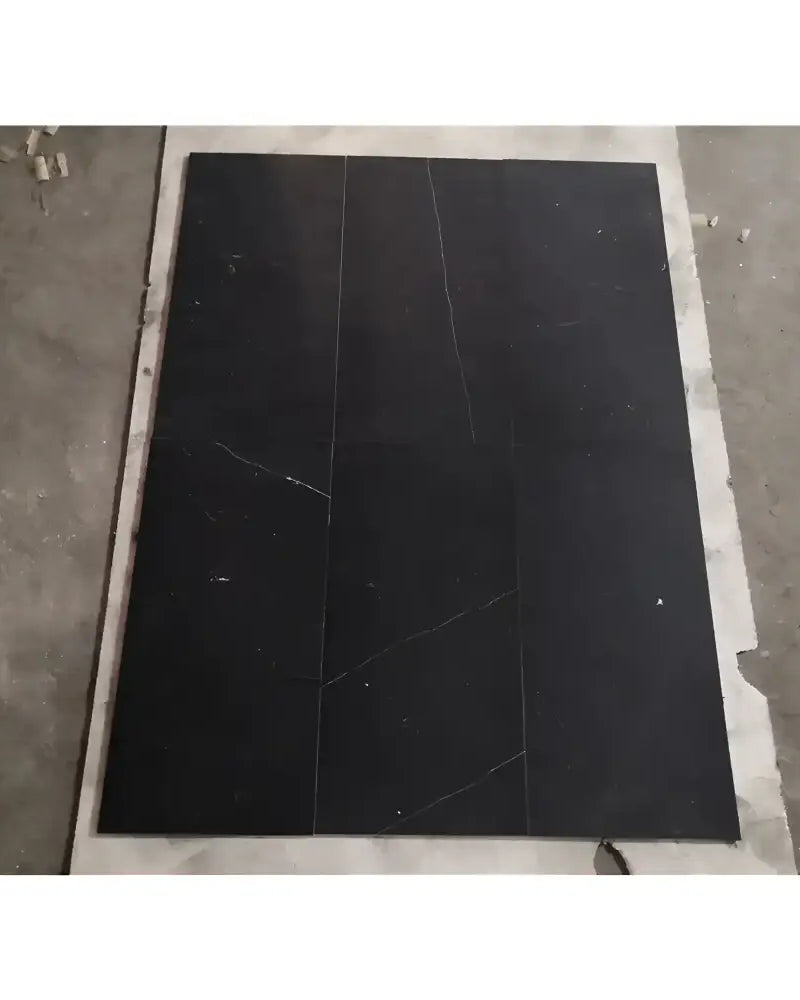 Checkerboard Rosso Levanto Royale and Nero Marquina Prestige 12X12 Set-American Stone