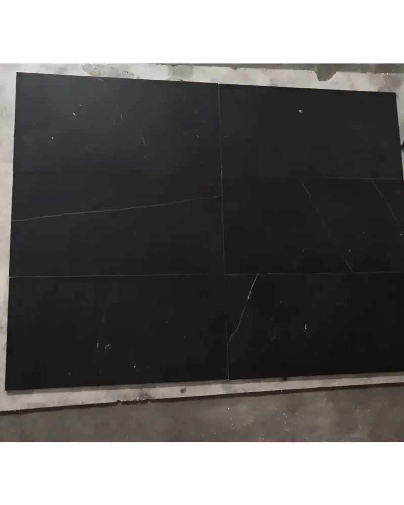 Checkerboard Rosso Levanto Royale and Nero Marquina Prestige 12X12 Set-American Stone