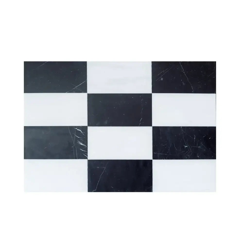 Como in Dolomite Prestige Prestige 6X12 and Nero Marquina Prestige 6X12 Set-American Stone