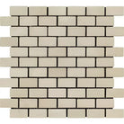 Crema Marfil Select Marble 1X2 Brick Mosaic Tumbled-American Stone