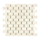 Crema Marfil Select Marble 1X2 Brick Mosaic Tumbled-American Stone