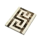 Crema Marfil Select Marble 3 1/2X7 Greek Key Border (Crema Marfil Select+Emp. Dark) Polished-American Stone