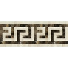 Crema Marfil Select Marble 3 1/2X7 Greek Key Border (Crema Marfil Select+Emp. Dark) Polished-American Stone