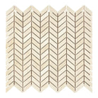 Crema Marfil Select Marble Chevron (Mini) Mosaic-American Stone