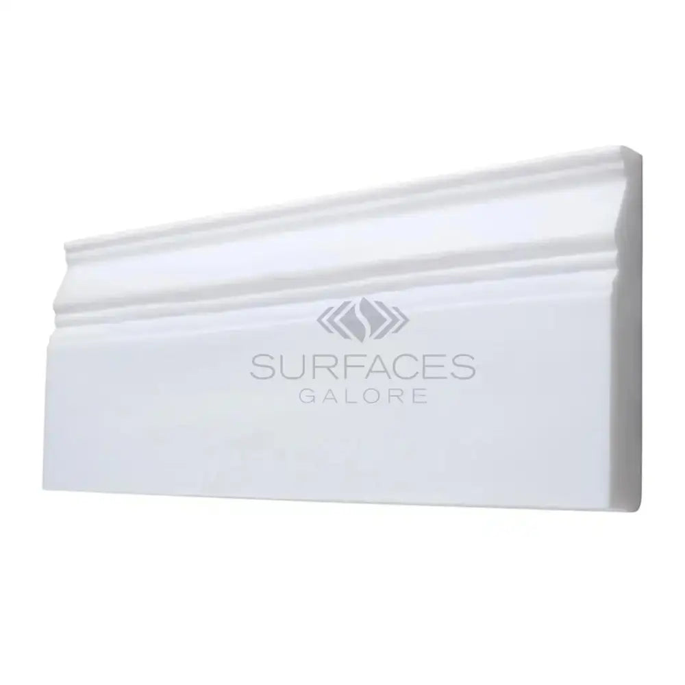 Dolomite White Prestige (White Dolomite) 4 3/4X12 Baseboard Trim Liner Marble-American Stone