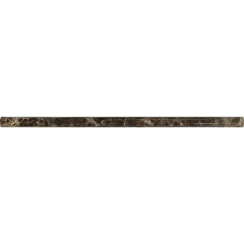 Emperador Dark Oro Marble 1/2X12 Pencil Liner Polished-American Stone