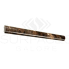 Emperador Dark Oro Marble 1X12 Quarter-Round Trim Liner Polished-American Stone
