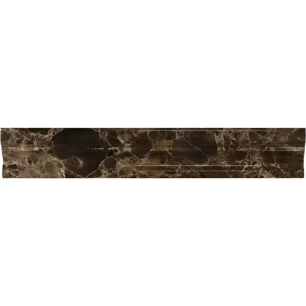 Emperador Dark Oro Marble 2X12 Crown (Mercer) Molding Liner Polished-American Stone