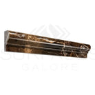 Emperador Dark Oro Marble 2X12 OG-1 (Single-step Chair Rail Trim) Liner Polished-American Stone