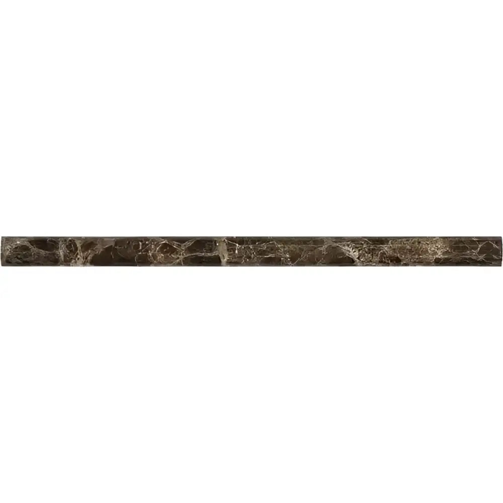 Emperador Dark Oro Marble 3/4X12 Bullnose Liner Polished-American Stone