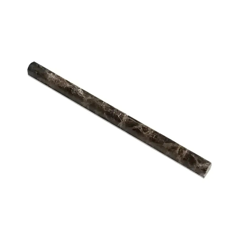 Emperador Dark Oro Marble 3/4X12 Bullnose Liner Polished-American Stone