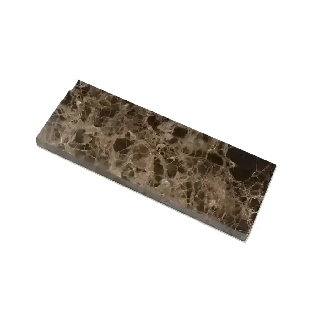 Emperador Dark Oro Marble 4 3/4X12 Baseboard Trim Liner Polished-American Stone