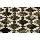 Emperador Dark Oro Marble Lattice (Emperador Dark Oro + Crema Marfil) Mosaic Polished-American Stone