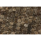 Emperador Dark Oro Marble Penny-Round Mosaic Polished-American Stone