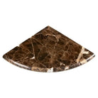 Emperador Dark Oro Marble Shower Corner Shelf-American Stone