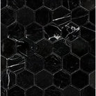 Nero Marquina Prestige/Black 2" Hexagon Marble Mosaic-American Stone