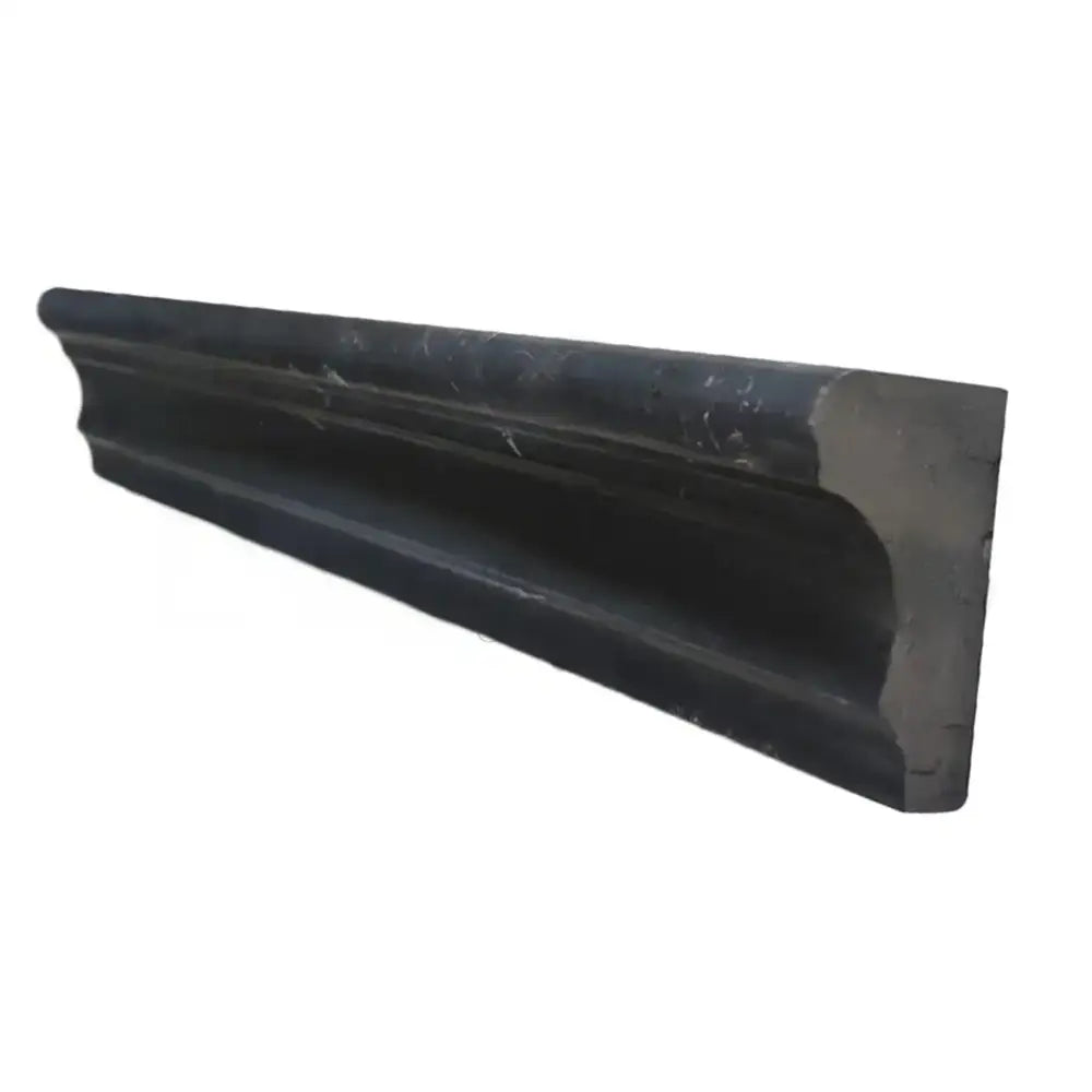 Nero Marquina Prestige/Black 2X12 Crown (Mercer) Molding Liner-American Stone
