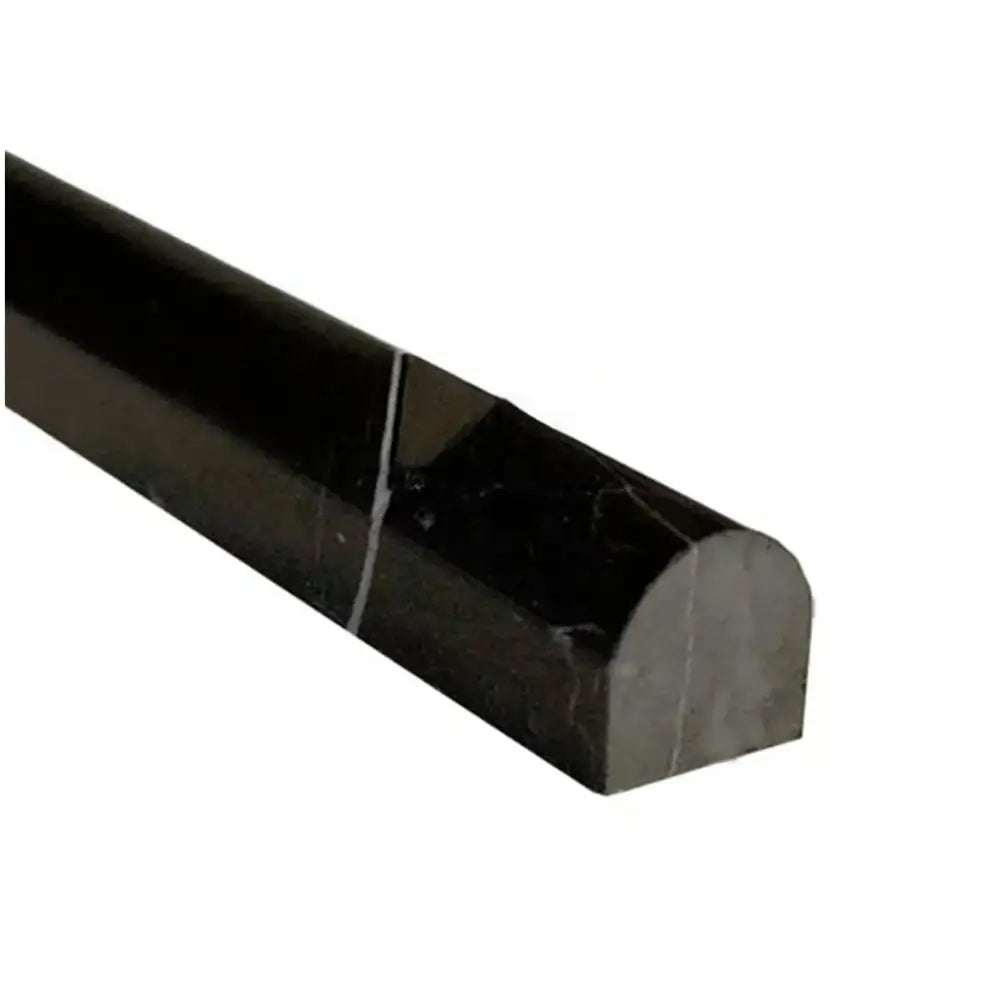 Nero Marquina Prestige/Black 3/4X12 Bullnose Liner-American Stone