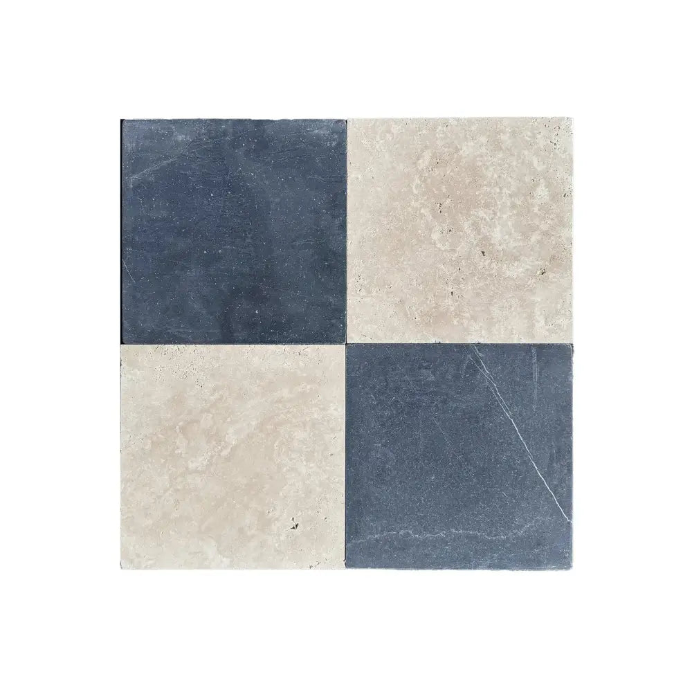 Nero Marquina Prestige (Black) Marble 12X12 Tumbled-American Stone
