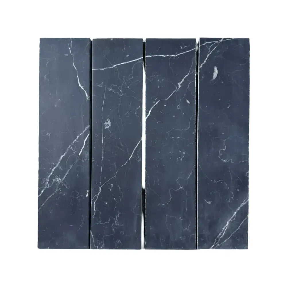 Nero Marquina Prestige Marble 3" X 12" Field Tile-American Stone