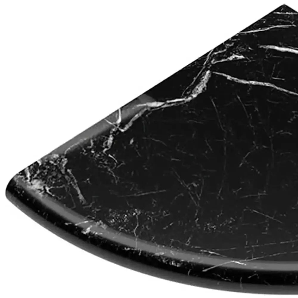 Nero Marquina Prestige Marble Shower Corner Shelf-American Stone