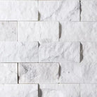 Thassos Supreme 2X4 Brick Mosaic Marble Split-Faced-American Stone