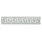 Thassos Supreme 3 1/2X7 Greek Key Border (w/ Ming-Green) Marble-American Stone