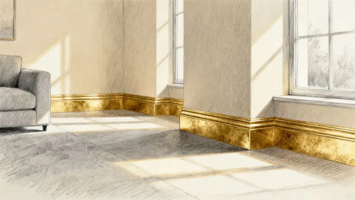 Elevate Your Home Decor with Stunning Gold Baseboards – American Stone ...