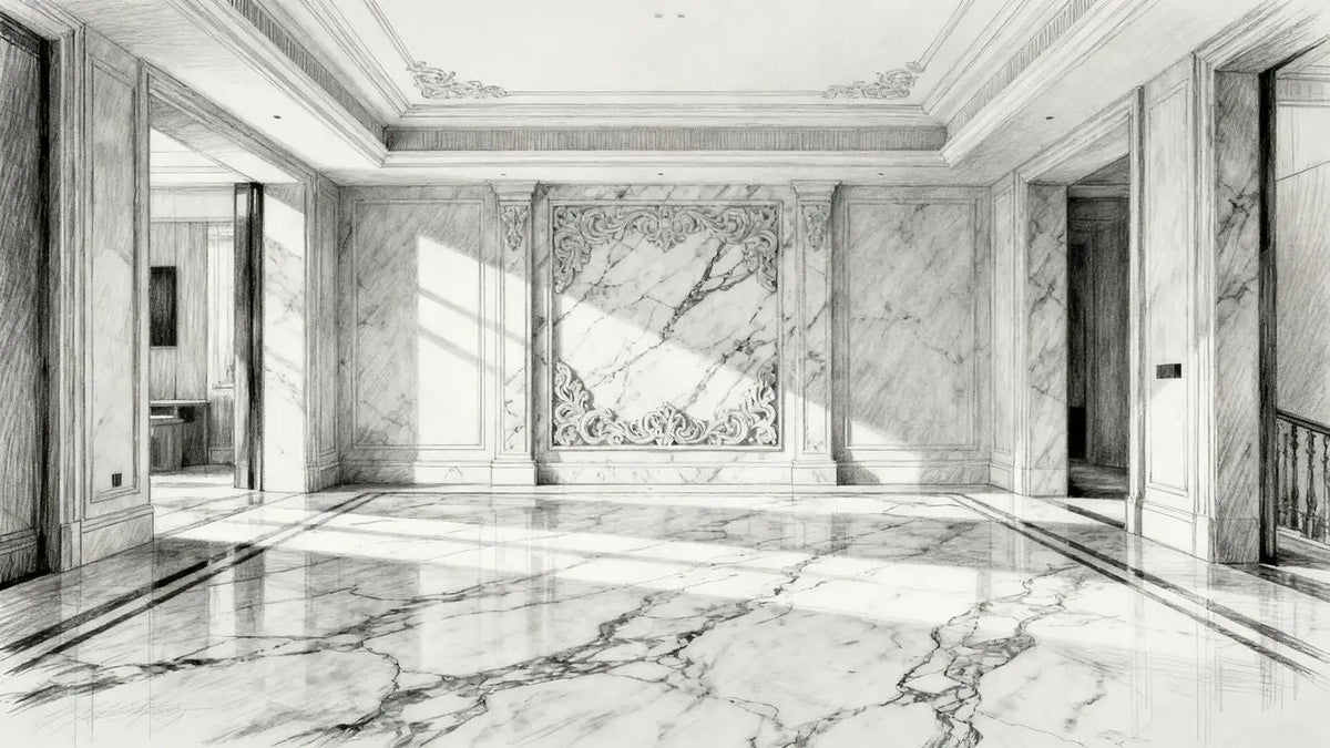 Elevating your home with marble tile floor and decor