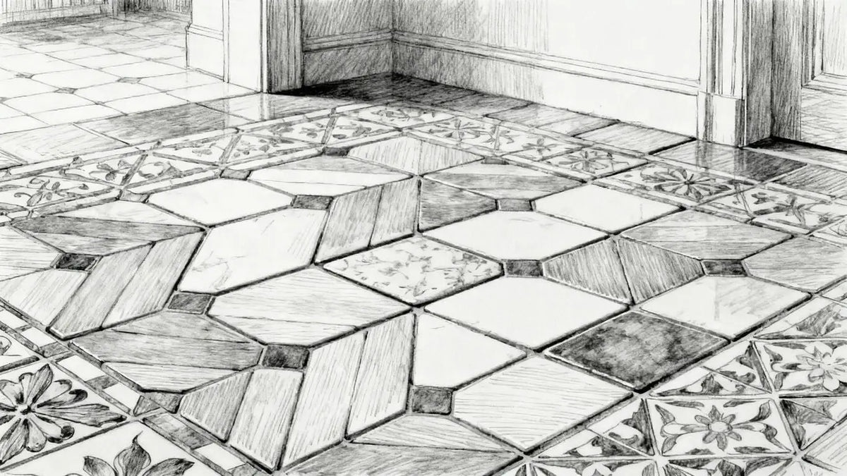 French Tile Layout Mastering the Tile French Pattern Layout: – American Stone Center