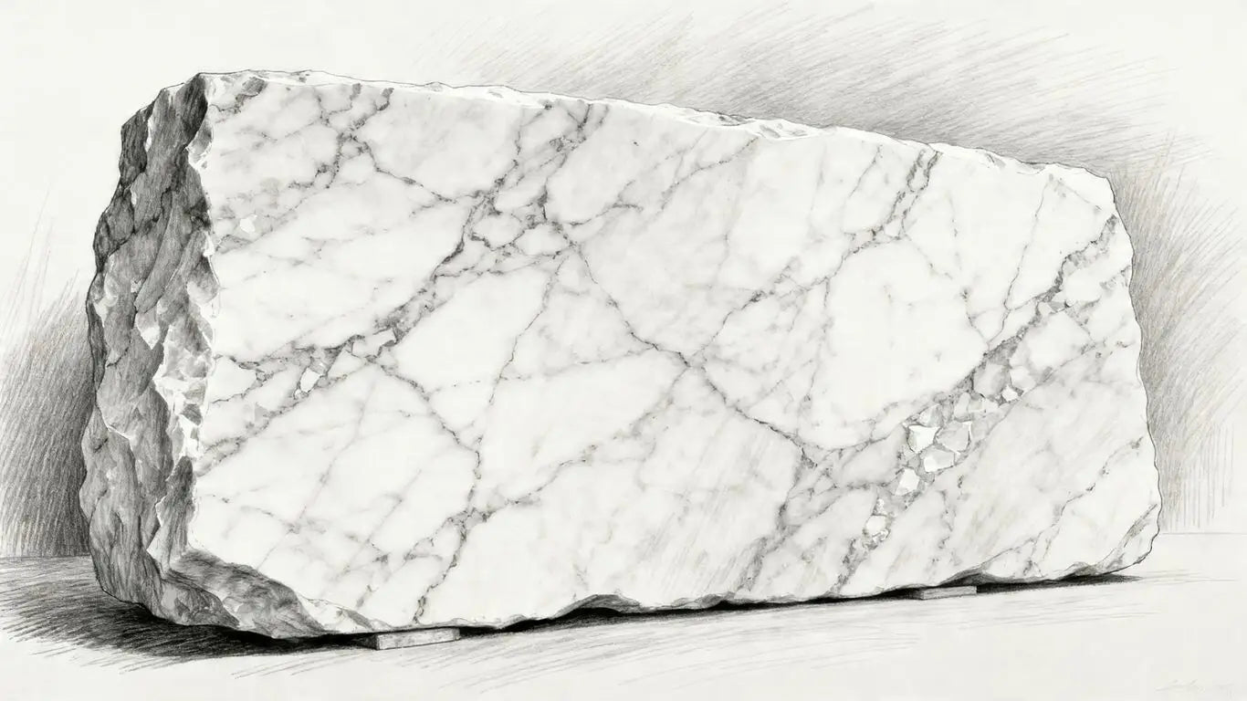 大理石板材的脉状白云石草图