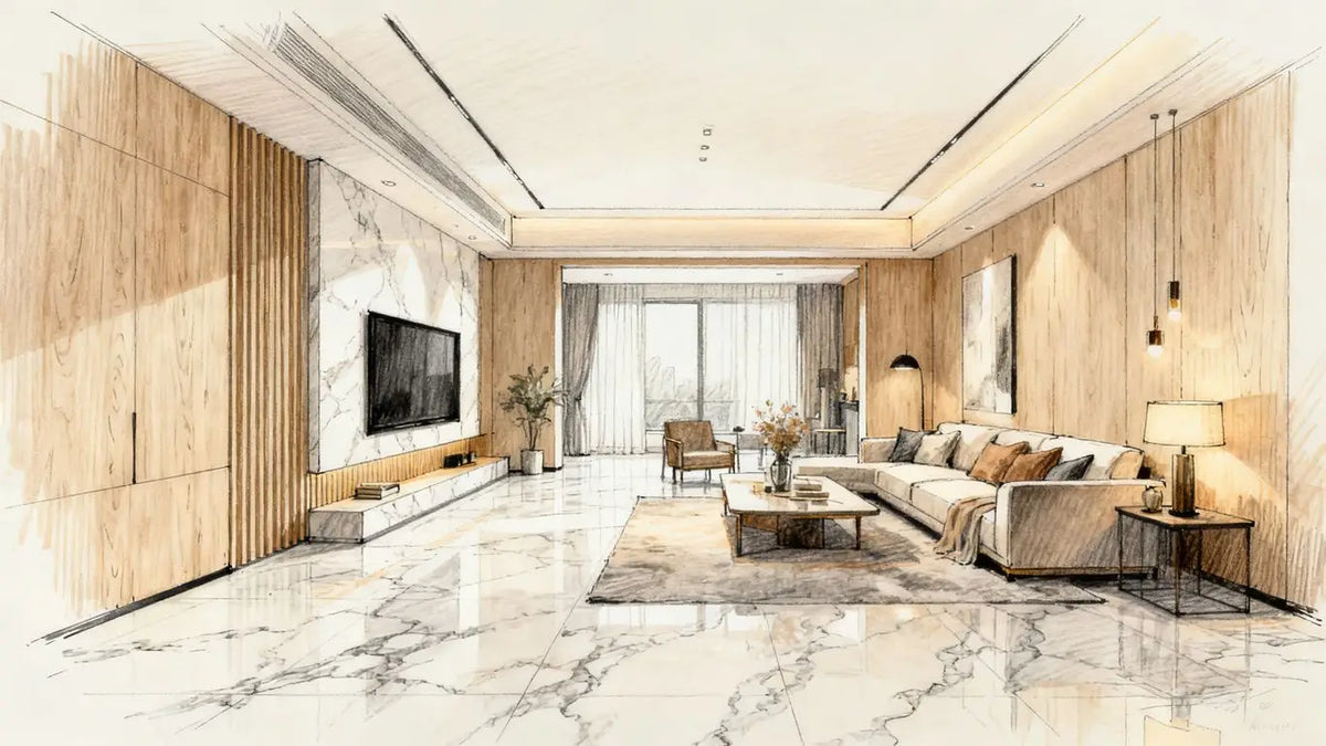 The complete guide to selecting and installing porcelain marble look tile