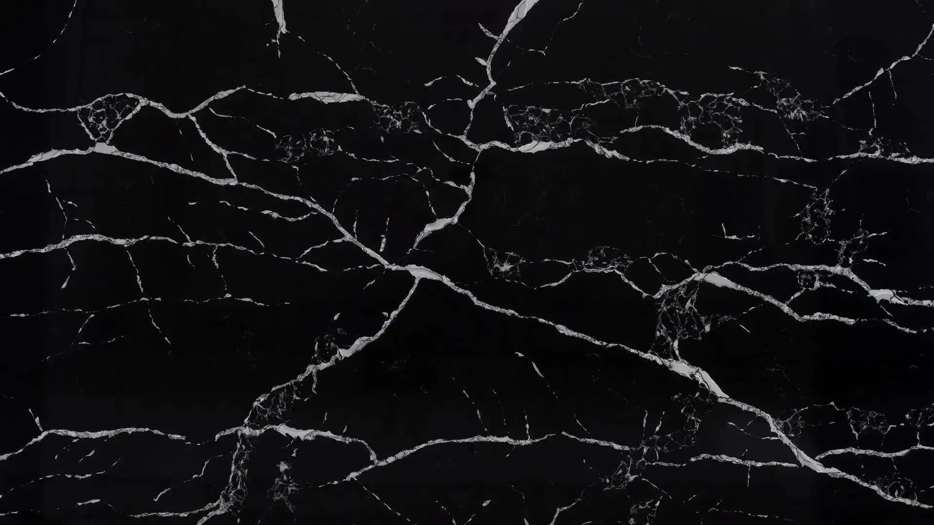 Black marble with white veining from Nero Marquina Prestige Checkerboard collection